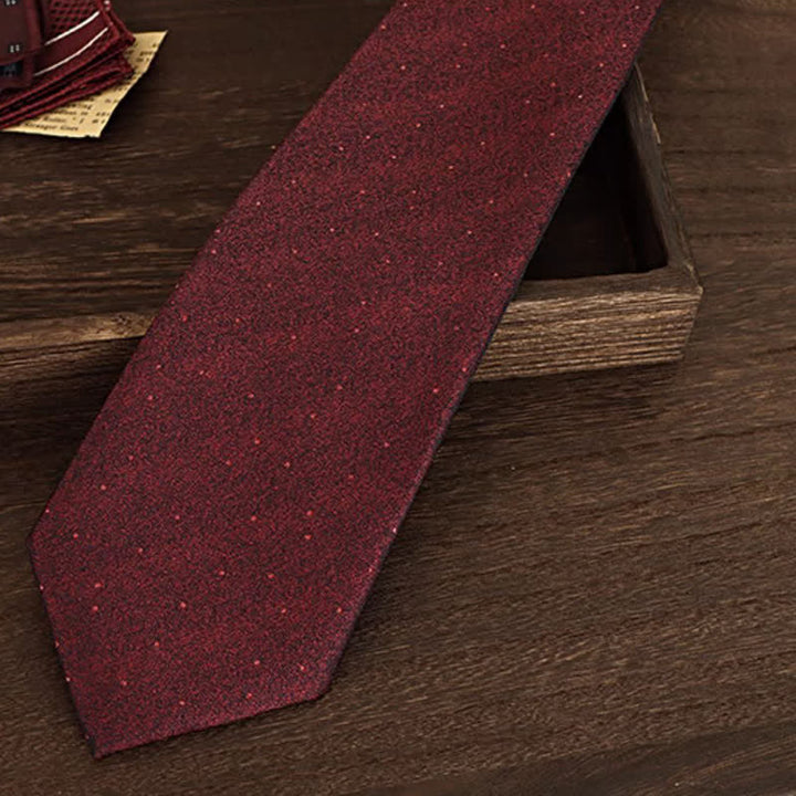 Cravate homme bordeaux à petits pois 