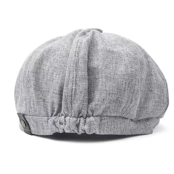 Casquette béret octogonale décontractée en lin respirant
