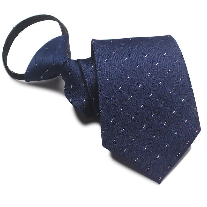 Cravate moderne à fermeture éclair pour homme Cravate pour homme d'affaires