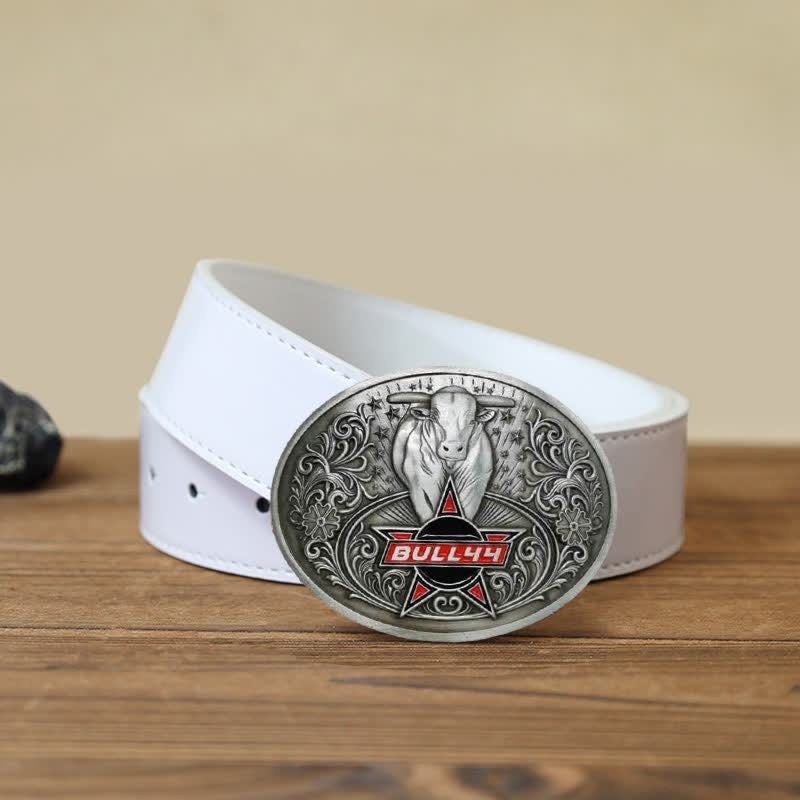 Ceinture en cuir avec boucle porte-bière créative Raging Bull pour homme
