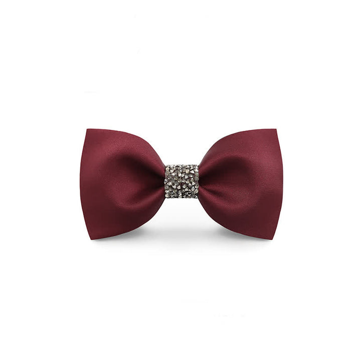 Nœud papillon central à paillettes pour homme