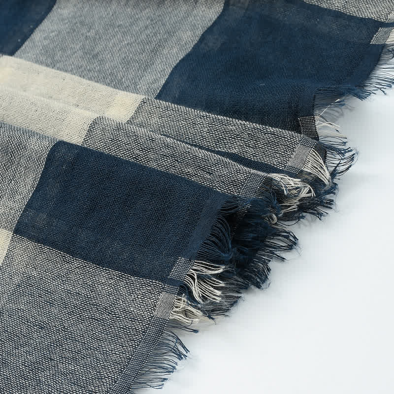 Écharpe à carreaux décontractée de style britannique pour hommes - image 7