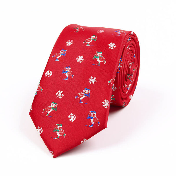 Cravate fantaisie pour homme avec motif Père Noël