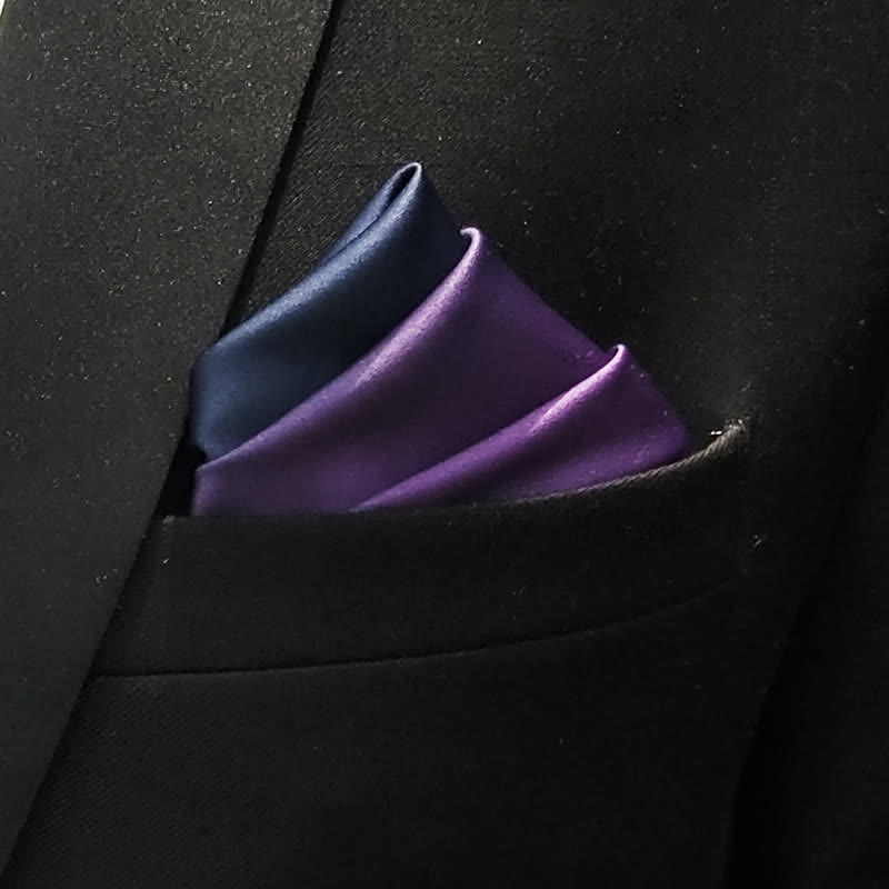Nœud papillon torsadé à pochette graduée pour homme
