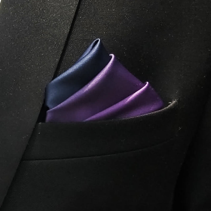 Nœud papillon torsadé à pochette graduée pour homme
