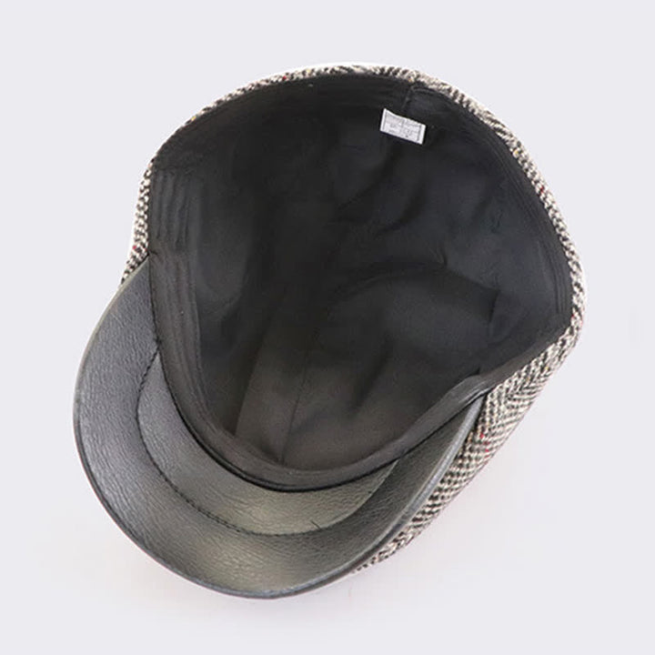 Casquette béret à visière courte de peintre vintage