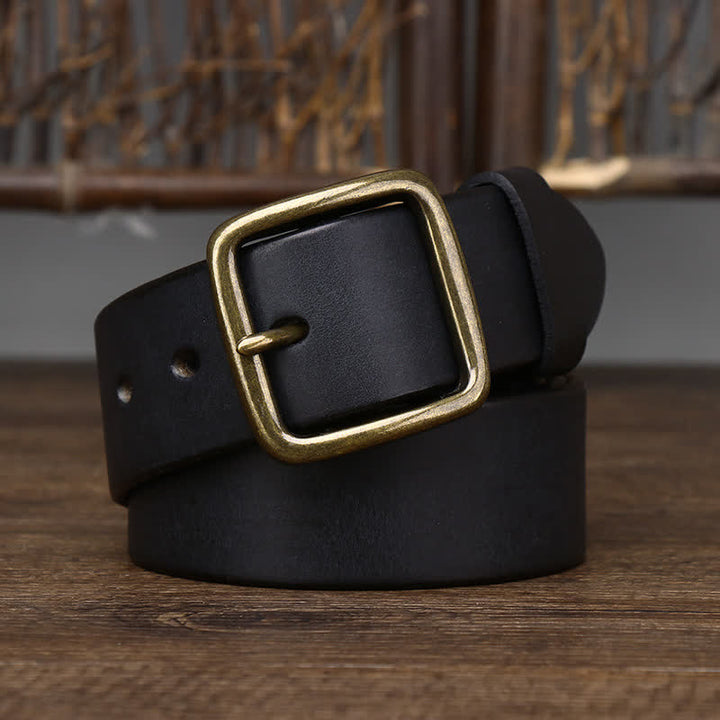 Veste décontractée pour homme avec ceinture en cuir de vache souple