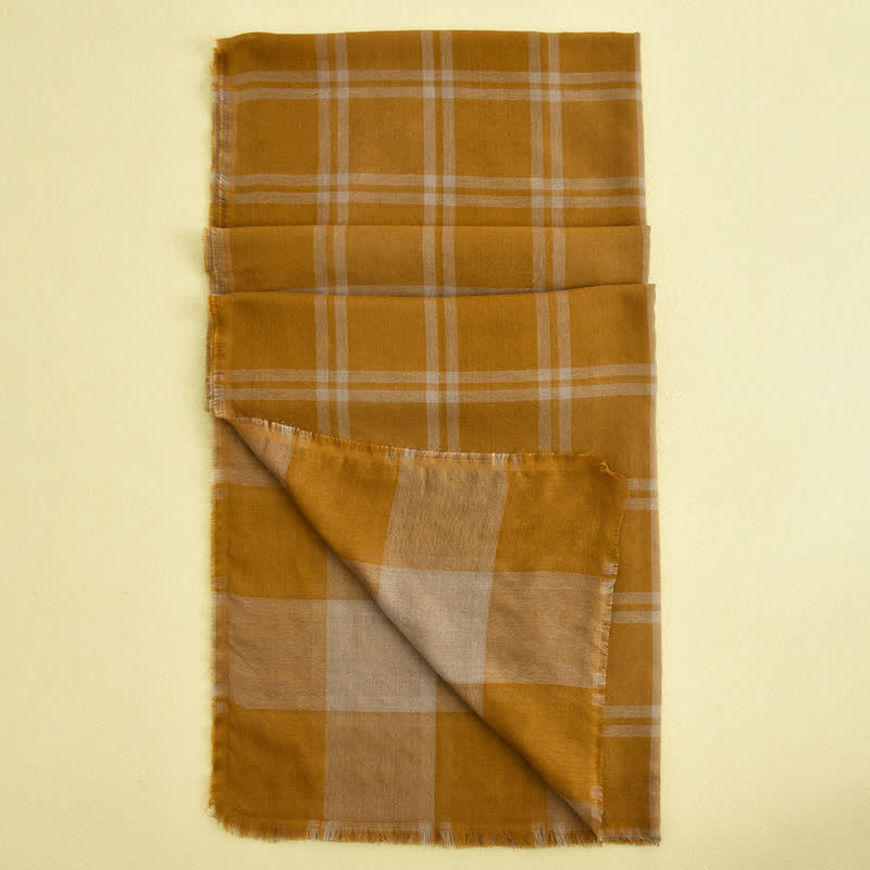 Écharpe à carreaux décontractée de style britannique pour hommes - image 11