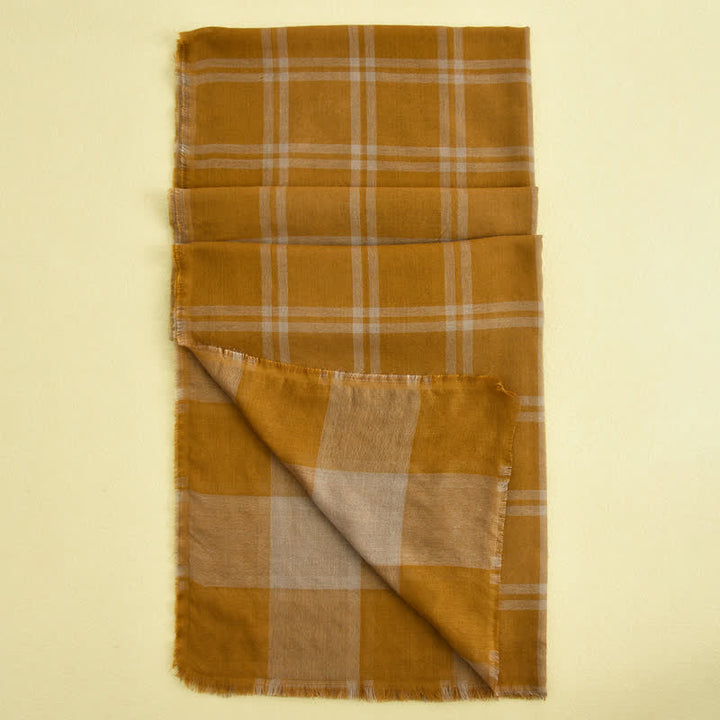 Écharpe à carreaux décontractée de style britannique pour hommes - image 11