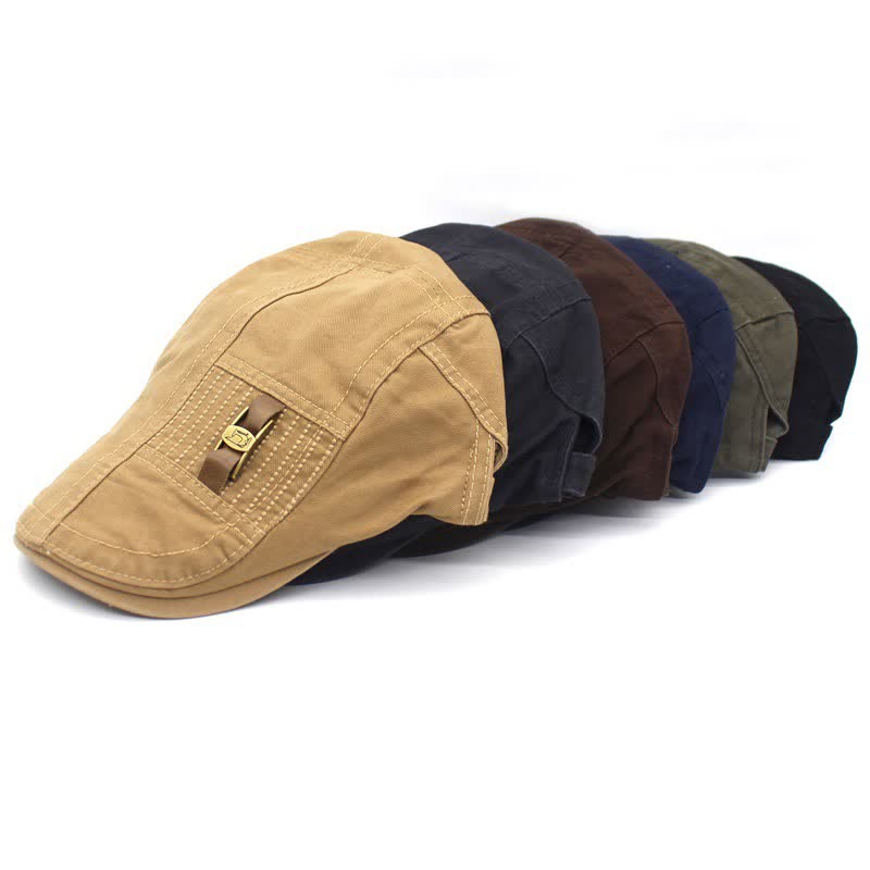 Casquette béret en coton avec boucle en cuir Freestyle