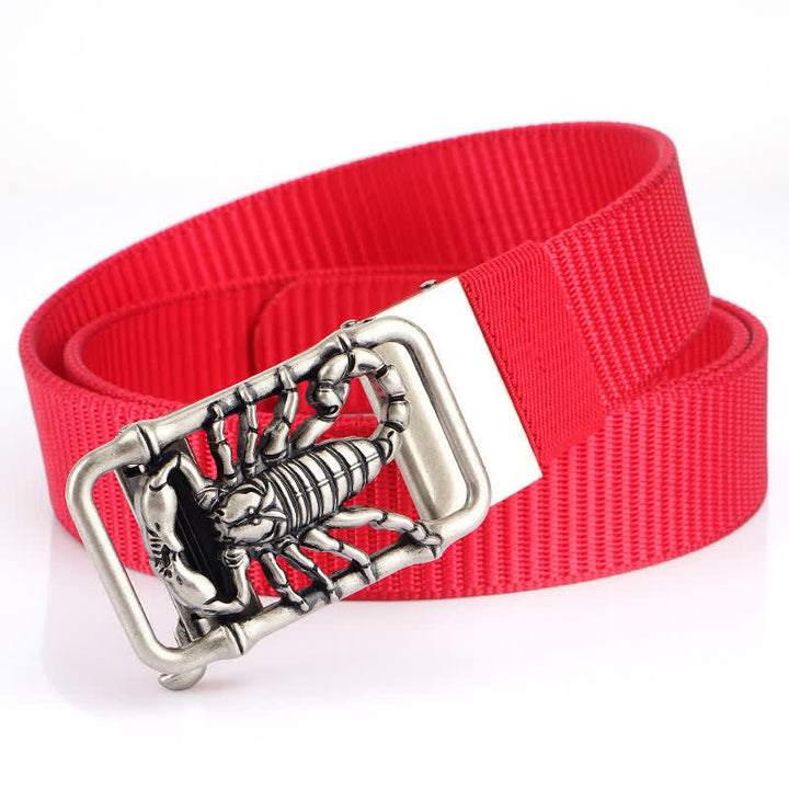 Ceinture simple en nylon pour homme King Scorpion