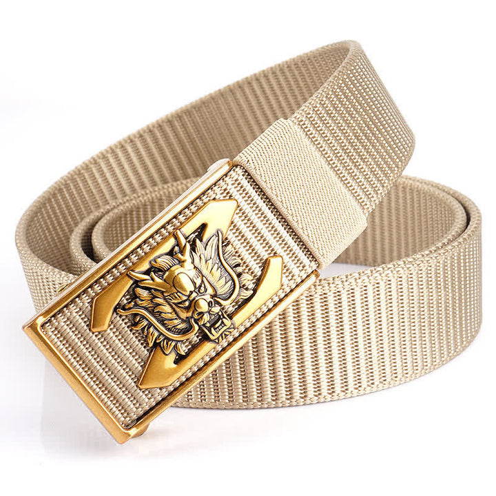 Ceinture en nylon pour homme avec lettre Z et dragon puissant
