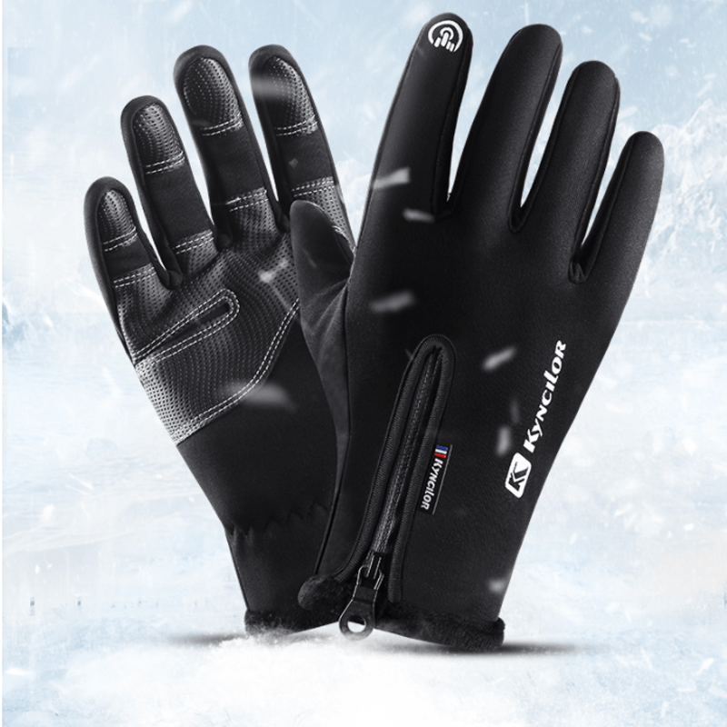 Gants tactiques à fermeture éclair et imperméables pour cyclisme en plein air