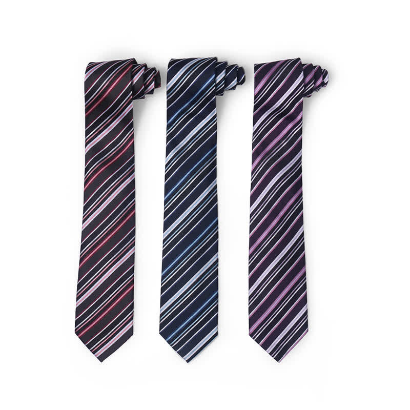 Cravate rayée pour hommes Academy Business - image 0