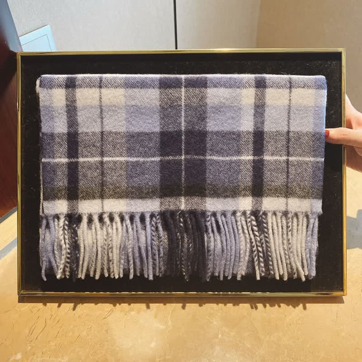 Écharpe unisexe en cachemire à carreaux Edinburgh Big Warm
