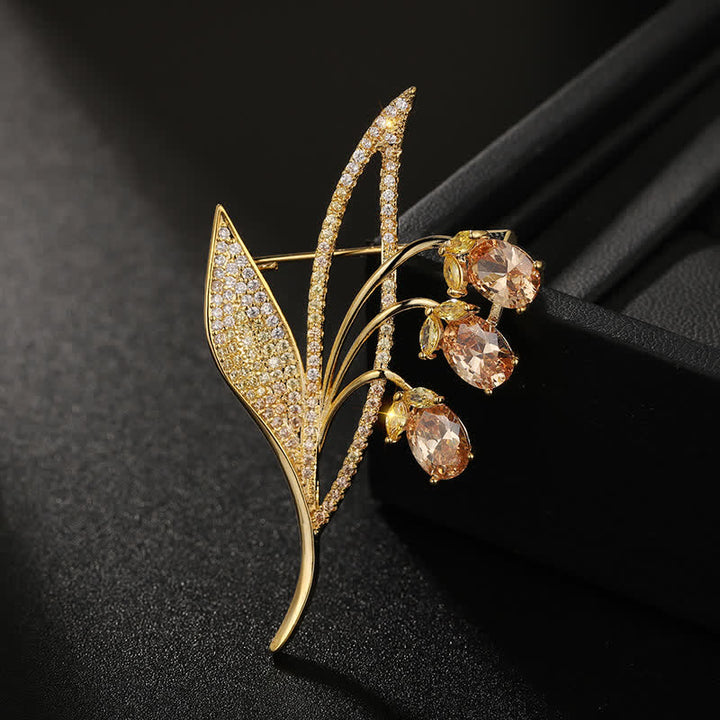 Broche muguet campanule pour femme