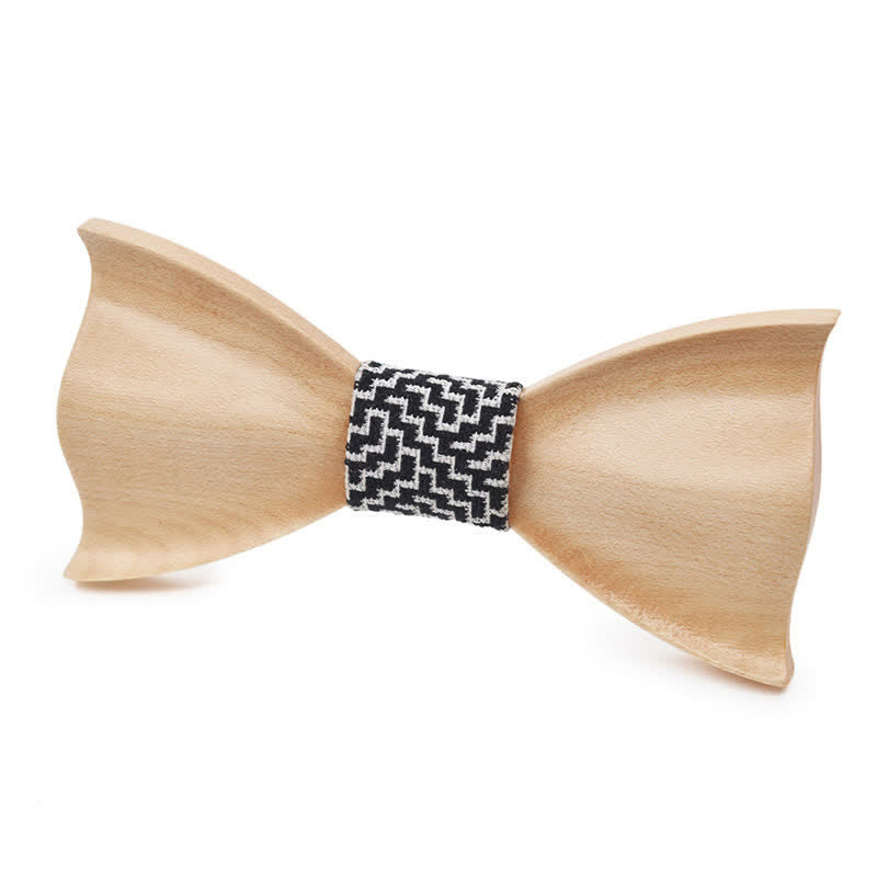 Noeud papillon classique en bois d'érable pour homme