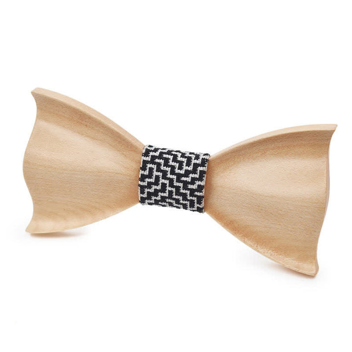 Noeud papillon classique en bois d'érable pour homme
