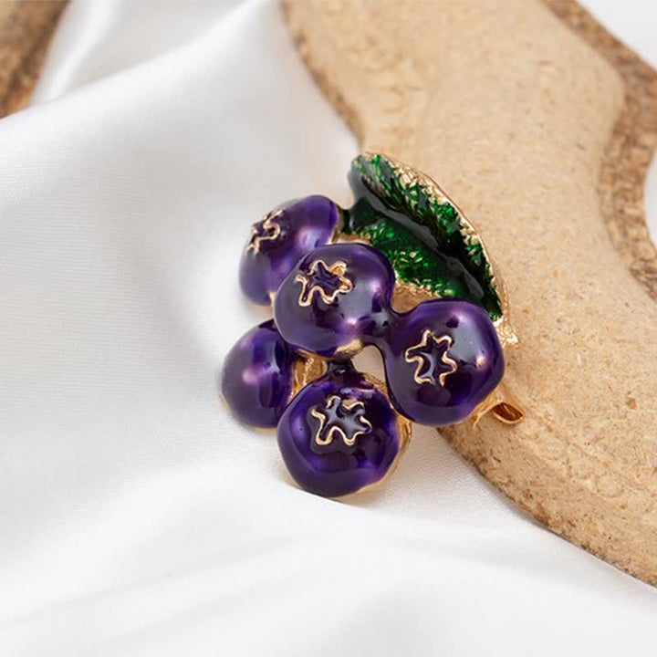 Broche Fruit Of King Myrtille pour femme