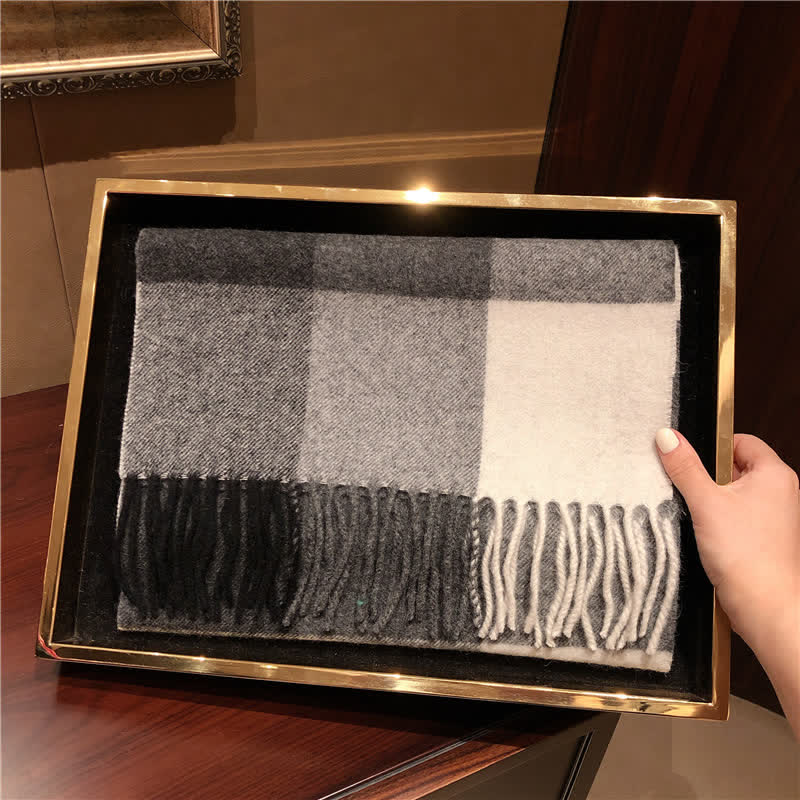 Écharpe unisexe Lamb Edinburgh à carreaux, grande et chaude - #7 - image 16