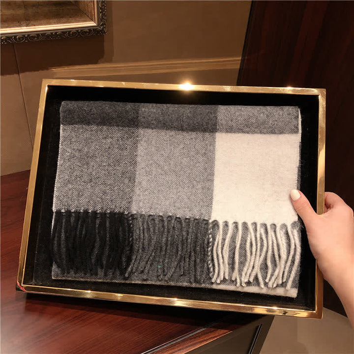 Écharpe unisexe Lamb Edinburgh à carreaux, grande et chaude - #7 - image 16