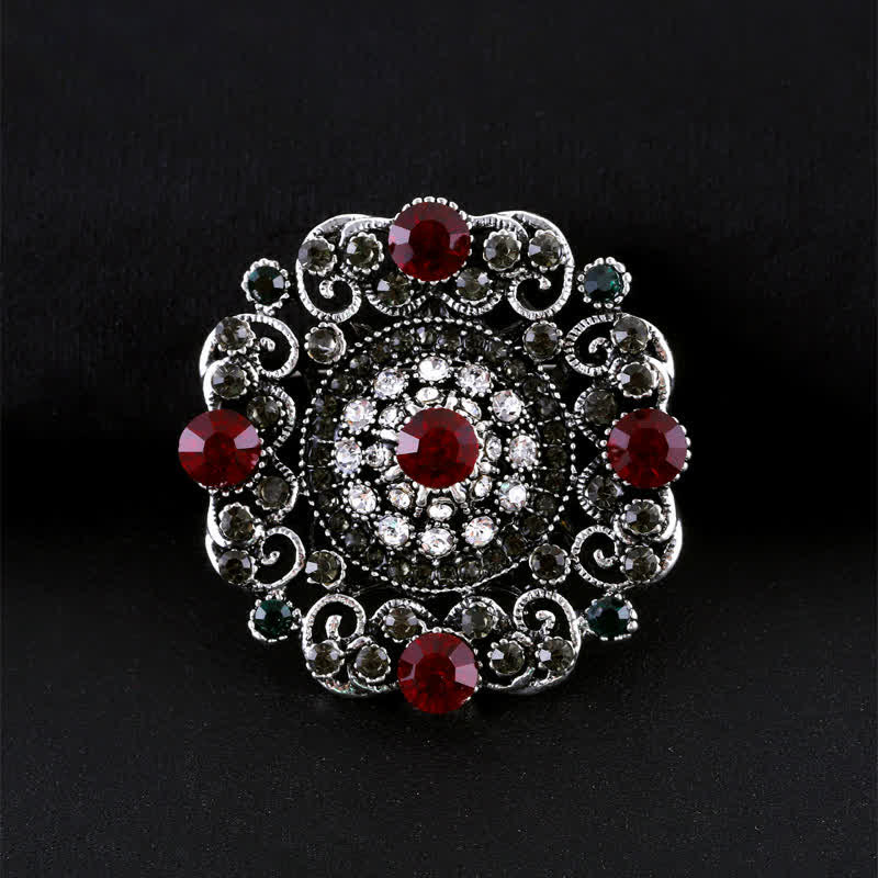 Broche en cristal baroque pour femme
