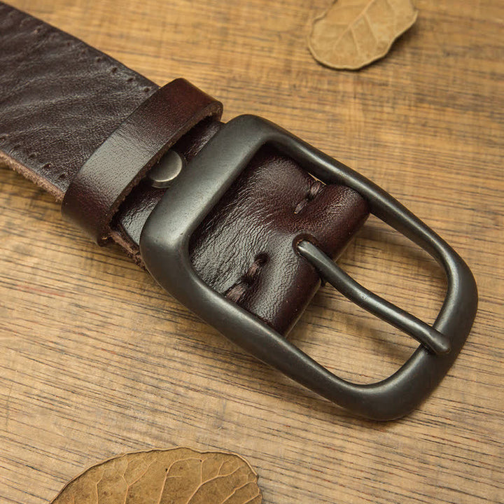 Ceinture en cuir pour pantalon rétro fait main pour homme