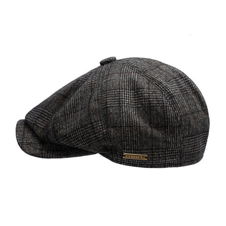 Casquette plate classique de vendeur de journaux avec béret à cache-oreilles - image 3