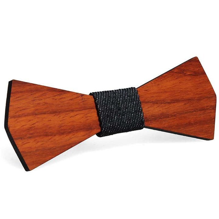 Nœud papillon en bois amusant et créatif pour homme