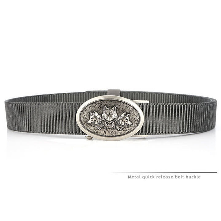 Ceinture en nylon simple pour hommes Hungry Wolves