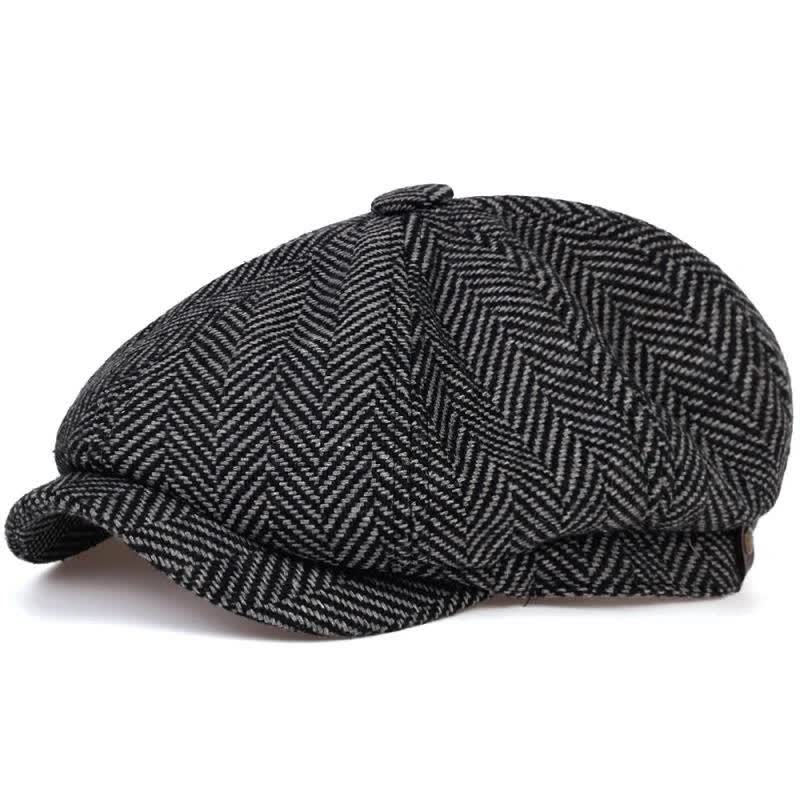 Casquette béret octogonale à chevrons Peaky Blinders