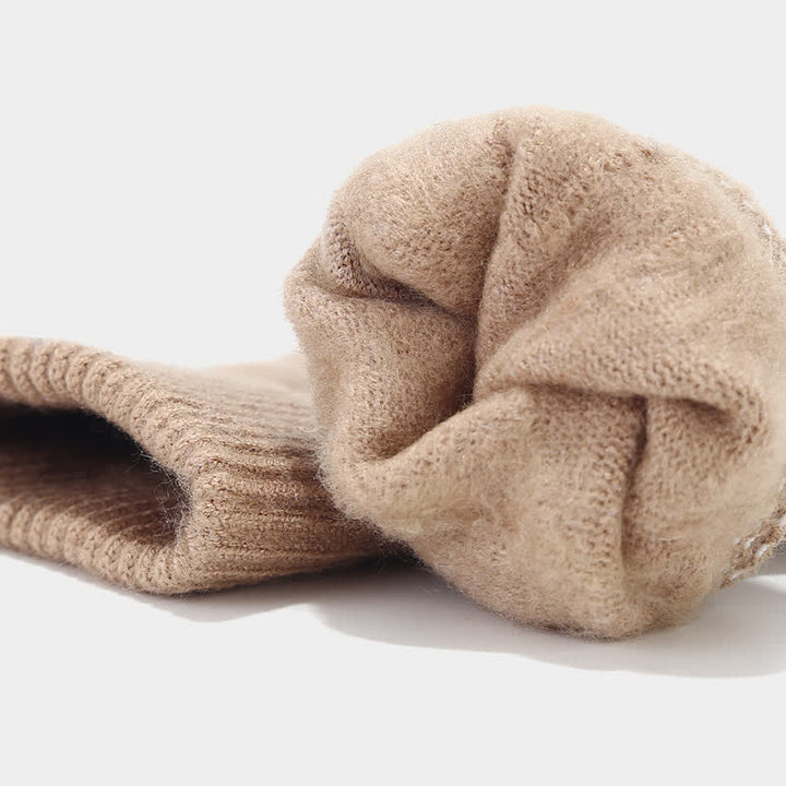 Ensemble de 3 pièces unisexe classique polyvalent avec bonnet, écharpe et gants