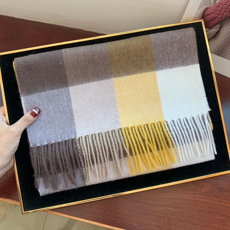 Écharpe unisexe Lamb Edinburgh à carreaux, grande et chaude - #30 - image 49