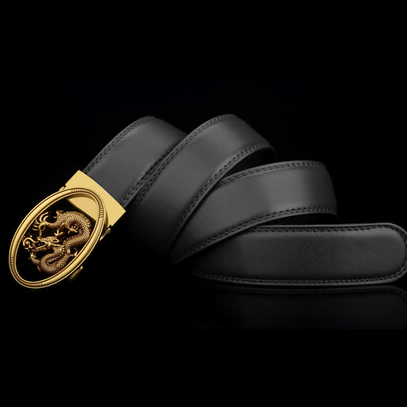 Ceinture en cuir vintage pour homme avec dragon volant
