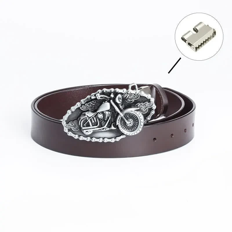 Ceinture en cuir pour moto Punk Locomotive pour homme
