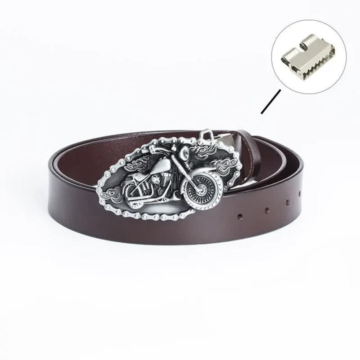 Ceinture en cuir pour moto Punk Locomotive pour homme