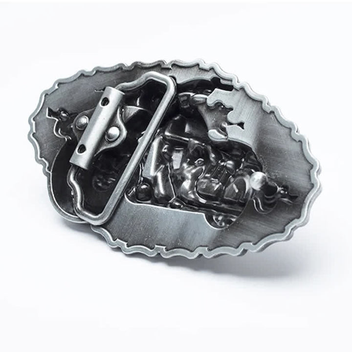 Ceinture en cuir pour moto Punk Locomotive pour homme