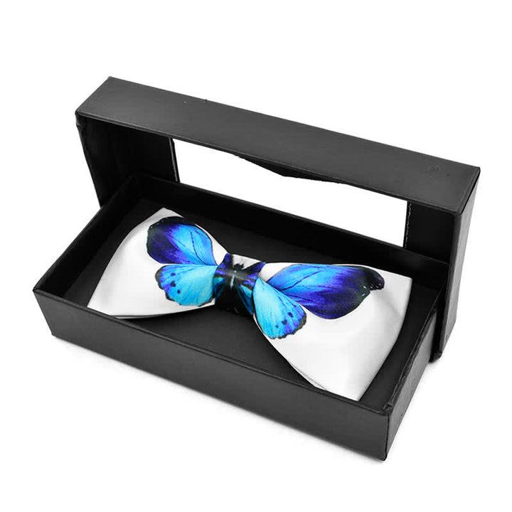 Nœud papillon imprimé réaliste pour homme avec papillon
