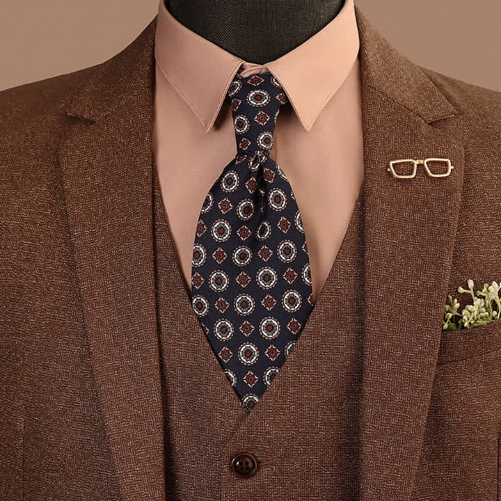 Cravate à motifs géométriques rétro-pop pour homme - image 0