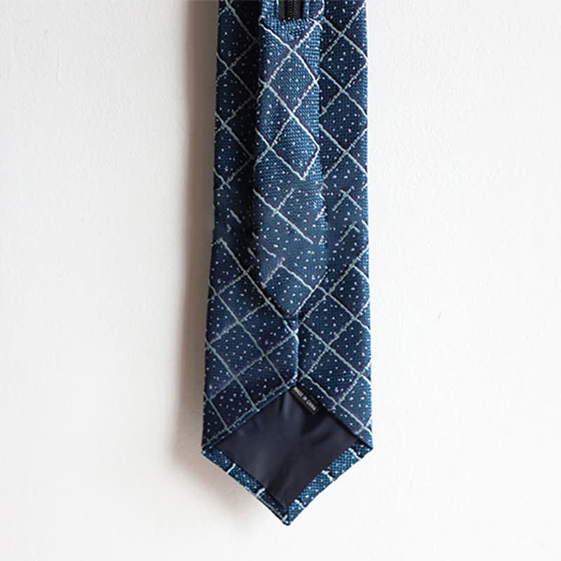 Cravate élégante à fermeture éclair pour homme, motif cachemire rayé