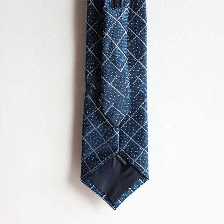 Cravate élégante à fermeture éclair pour homme, motif cachemire rayé