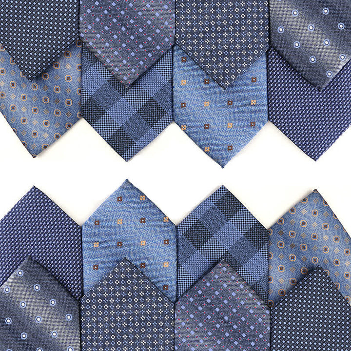 Cravate pour homme de la série Chic Denim Blue