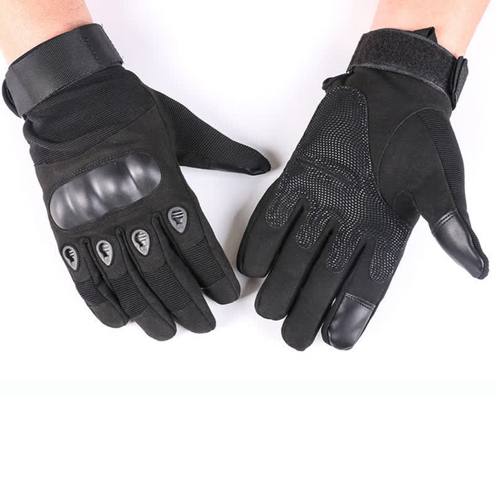 Gants tactiques épais doublés de polaire pour moto