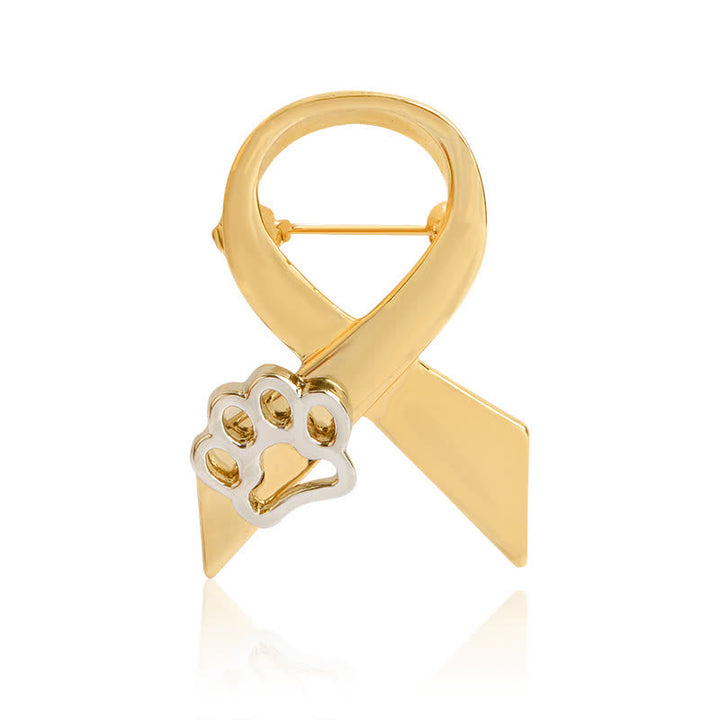 Broche patte de chiot en ruban pour femme