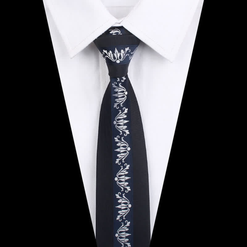 Cravate à rayures verticales patchwork moderne pour homme