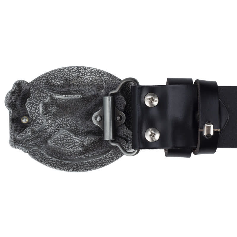 Ceinture en cuir pour homme avec drapeau américain Soaring Eagle