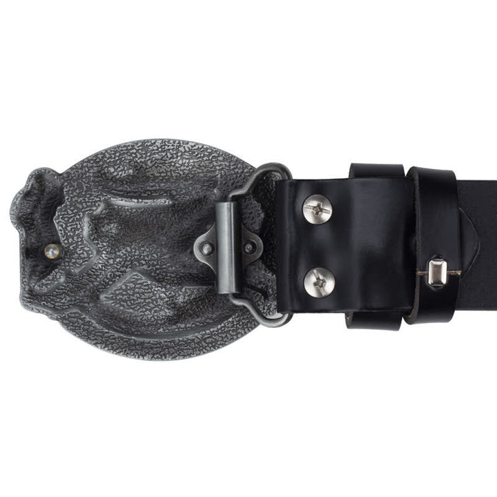 Ceinture en cuir pour homme avec drapeau américain Soaring Eagle