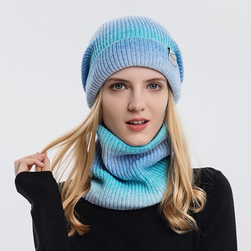 Lot de 2 écharpes extensibles à dégradé de couleurs