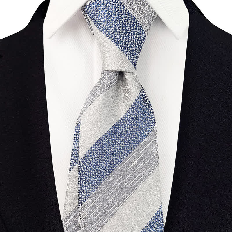 Cravate à rayures multiples pour homme