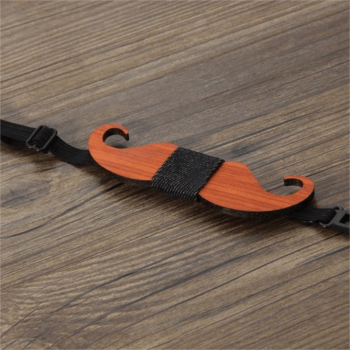Nœud papillon en bois amusant et créatif pour homme